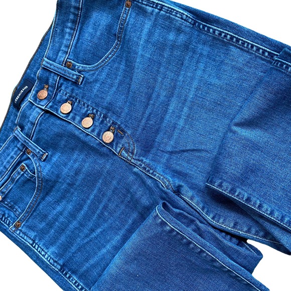 J.crew Vintage Straight Raw Hem Button Up Closure Jeans sz29 - Picture 2 of 10